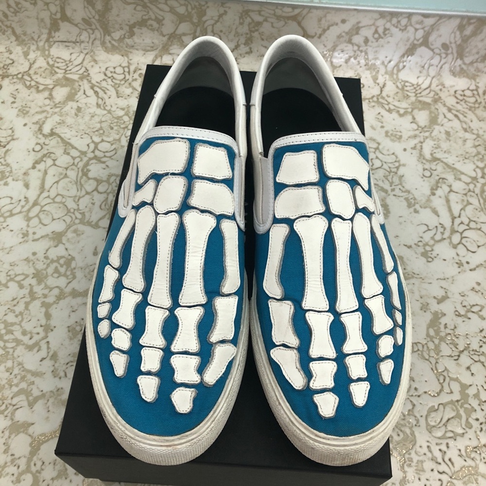 Amiri skeleton toe slip on sneakers